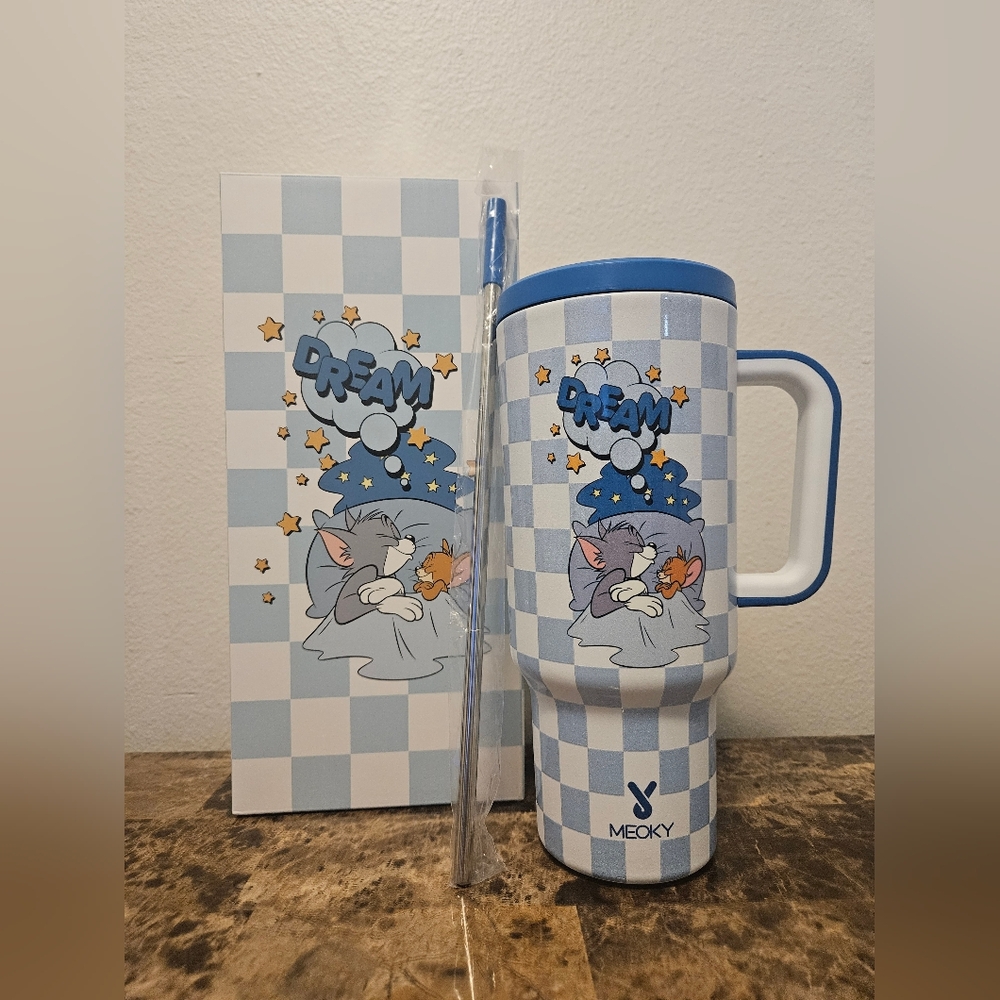 🔴 EXCLUSIVE Tom And Jerry Meoky Tumbler 40 Oz